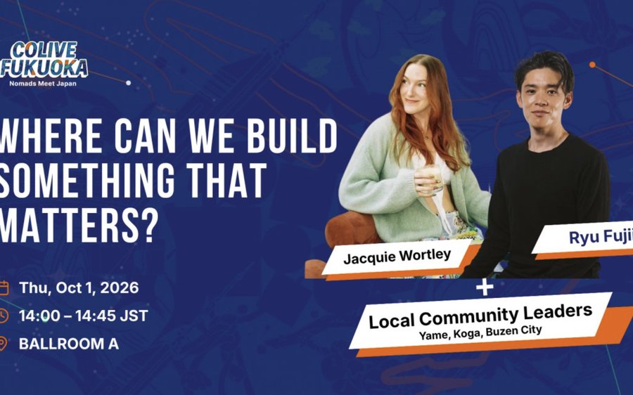 Where can we build something that matters? — Jacquie Wortley, Ryu Fujii and local community leaders, Oct 1, Ballroom A